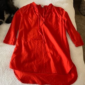 XXS J Crew Women’s Linen Cotton Tunic